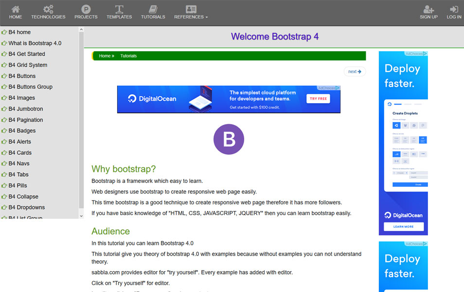 Learn Bootstrap 4 : Tutorials, Courses, Articles, Books & Cheat Sheets ...