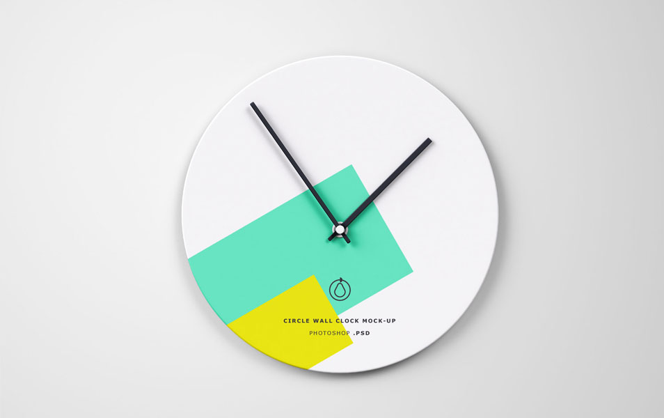 Download Circle Wall Clock Mockup » CSS Author