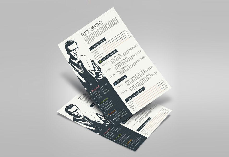Download Free A4 Resume & Flyer Mock-up PSD » CSS Author