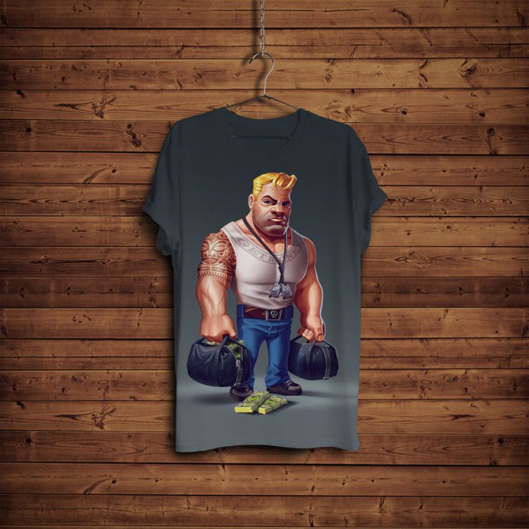 Download Free T-Shirt Mock-up With Hanger & Wooden Background » CSS ...
