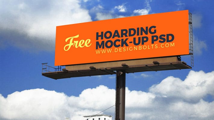 Download 2 Free Outdoor Advertising Billboard (Hoarding) Mockup PSD ...