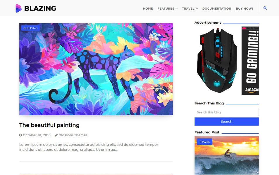 Blazing Responsive Blogger Template