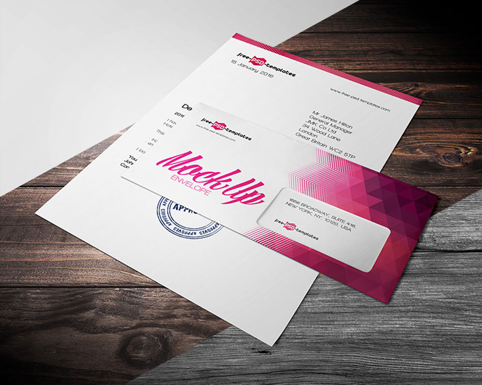 Download Free Envelope Mock-up In PSD » CSS Author