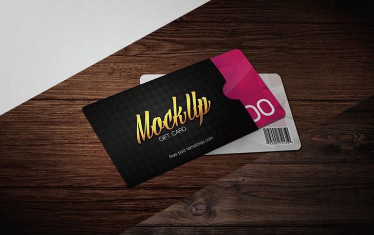 Free Gift Card Mock-up In PSD » CSS Author