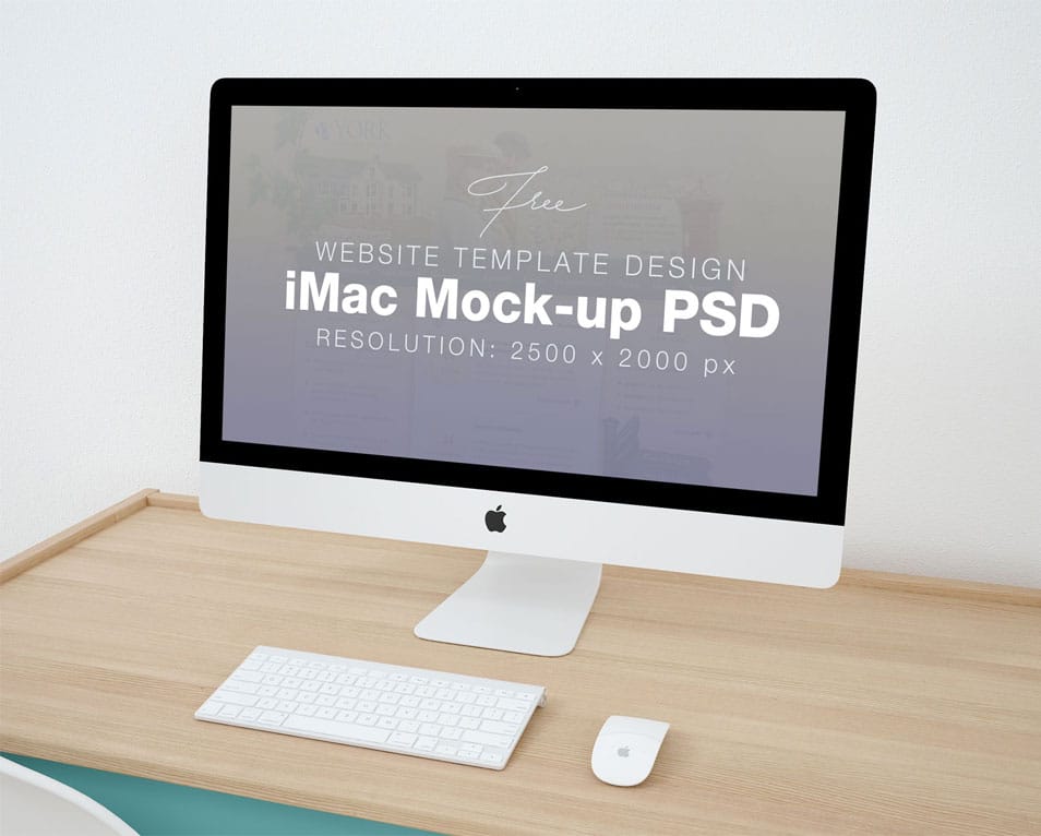 Free High Quality Website Design Apple IMac Mock-up PSD ...