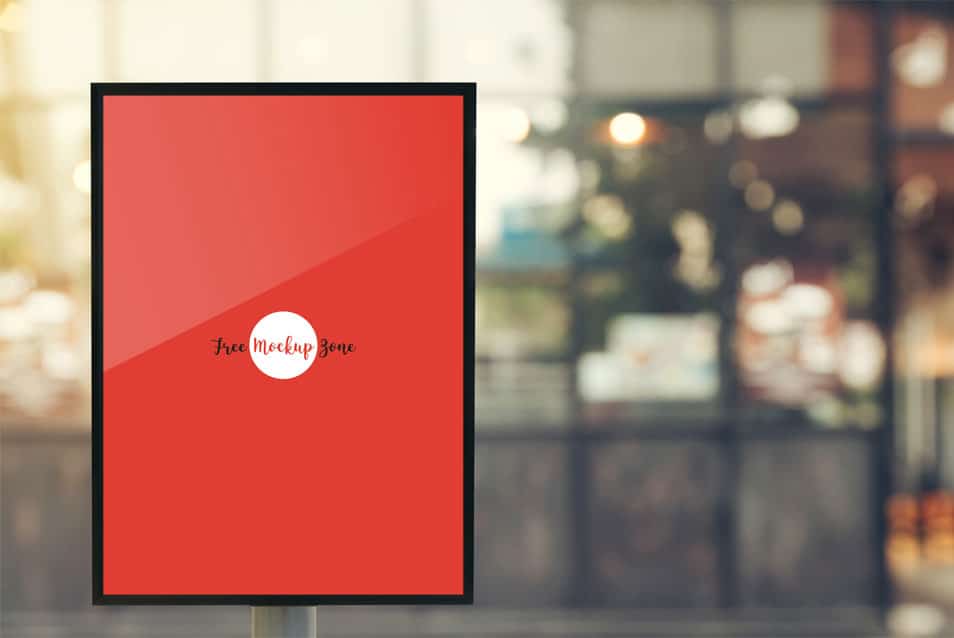 Download Free Outdoor Vertical Poster MockUp » CSS Author