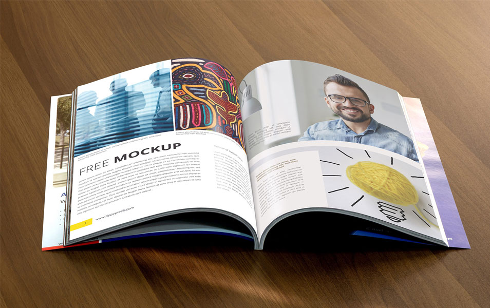 Download Free Realistic Catalog Mockup PSD » CSS Author