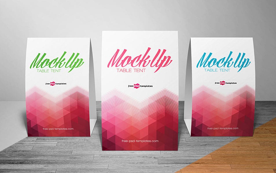 Download Free Table Tent Mock-up In PSD » CSS Author