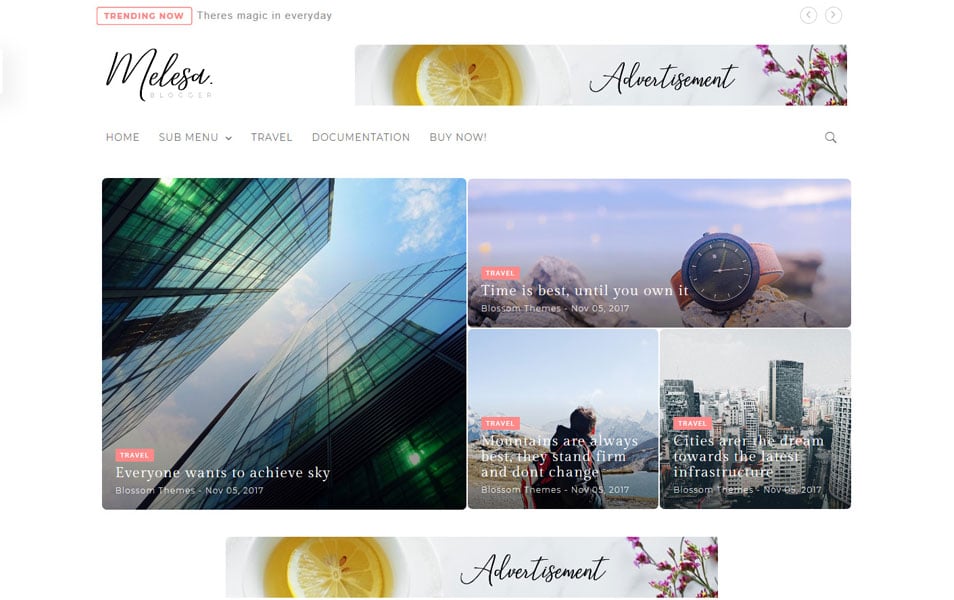 Melesa Responsive Blogger Template