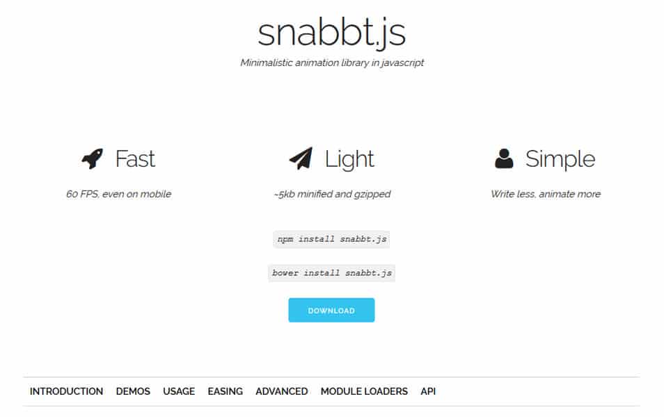 Snabbt.js