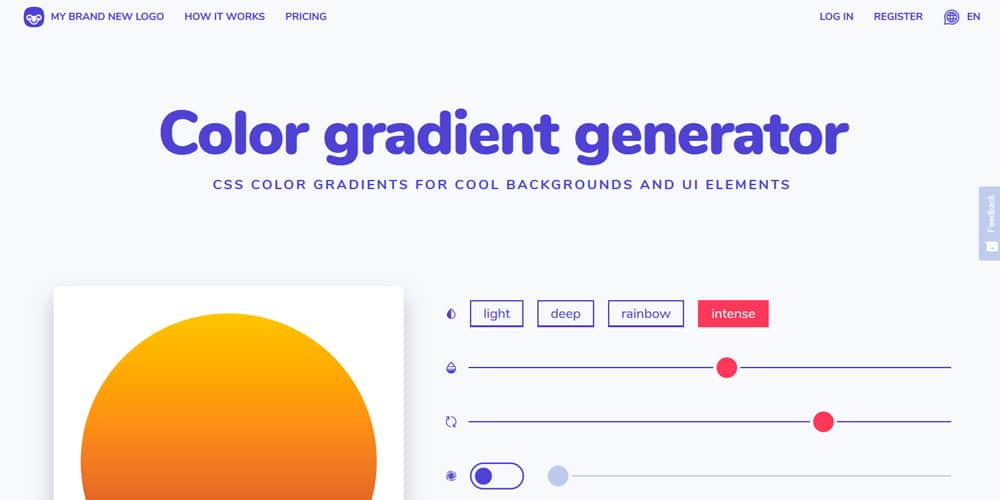 gradient color code generator