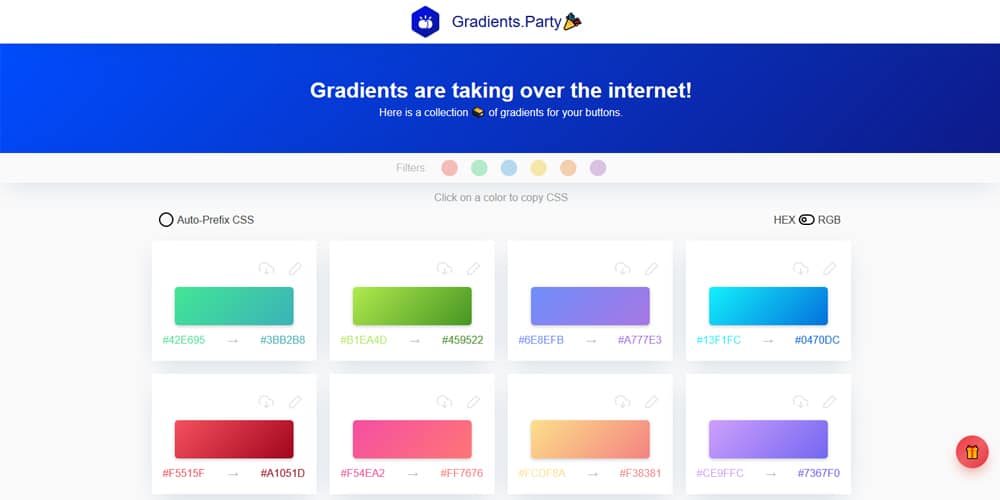 The Best Gradient Generators & Libraries » CSS Author