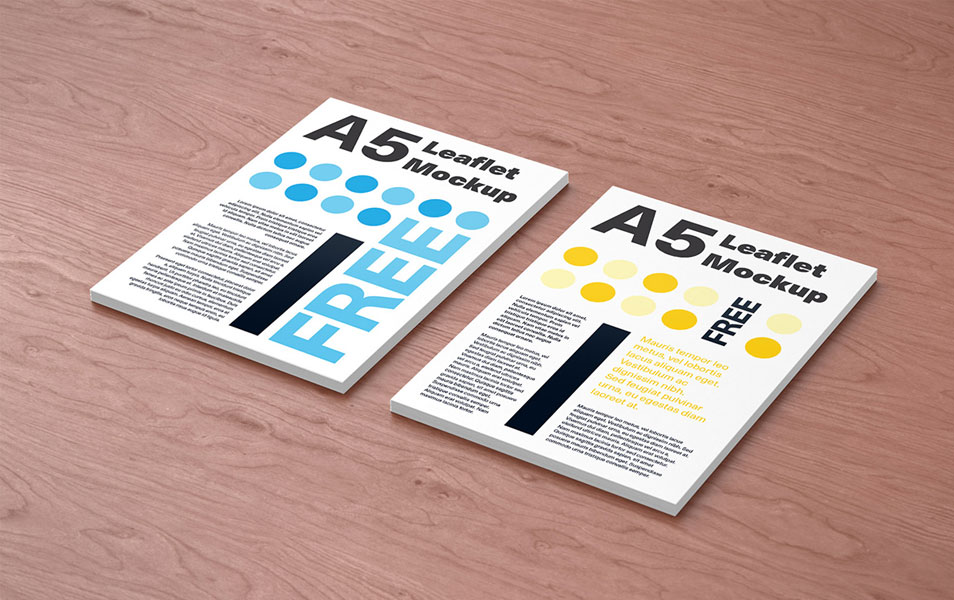 Download A5 Leaflet Mockup » CSS Author