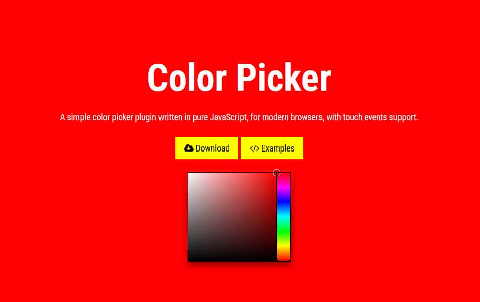 js color picker