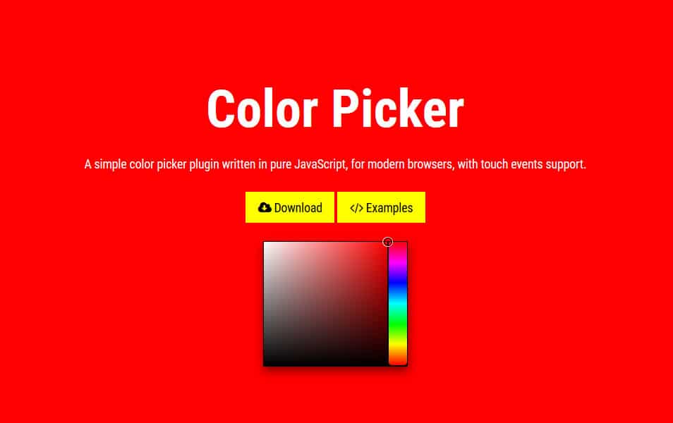 javascript color picker wheel