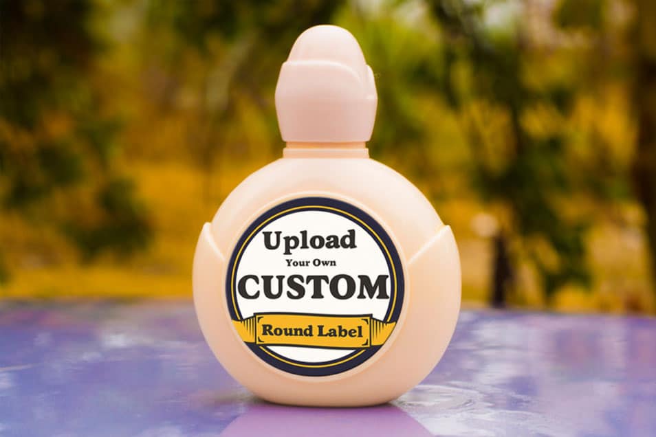 Download Free Bottle Round Label Mockup PSD » CSS Author