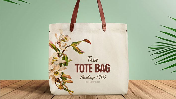 Download Free Organic Cotton Tote Shopping Bag Mockup PSD » CSS Author