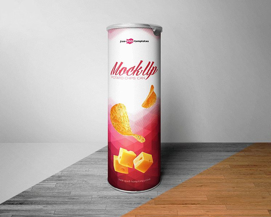 Download Free Potato Chips Can Mock-up In PSD » CSS Author