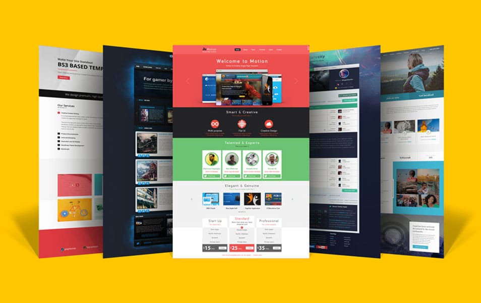 Download Free Website Layout Design Showcase Mock-up PSD » CSS Author