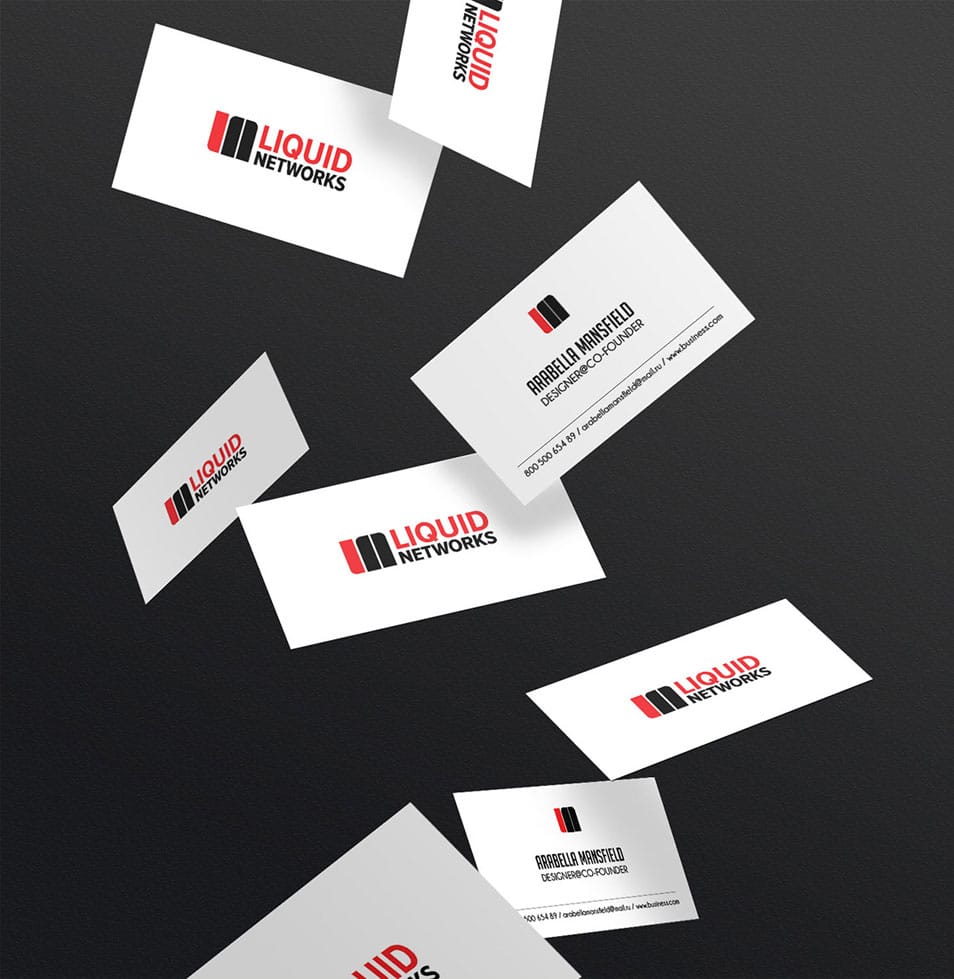 Mockup Flying Business Card PSD Template » CSS Author