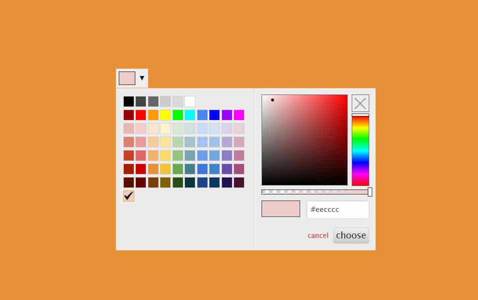 js color picker