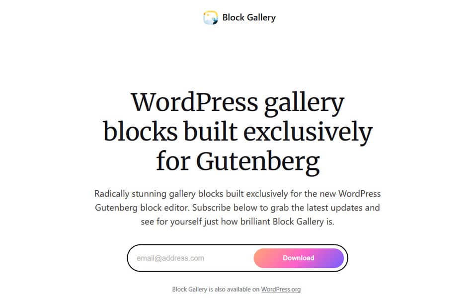 30+ Wordpress Gutenberg Plugins, eBook, Articles & Resources 10 Block Gallery