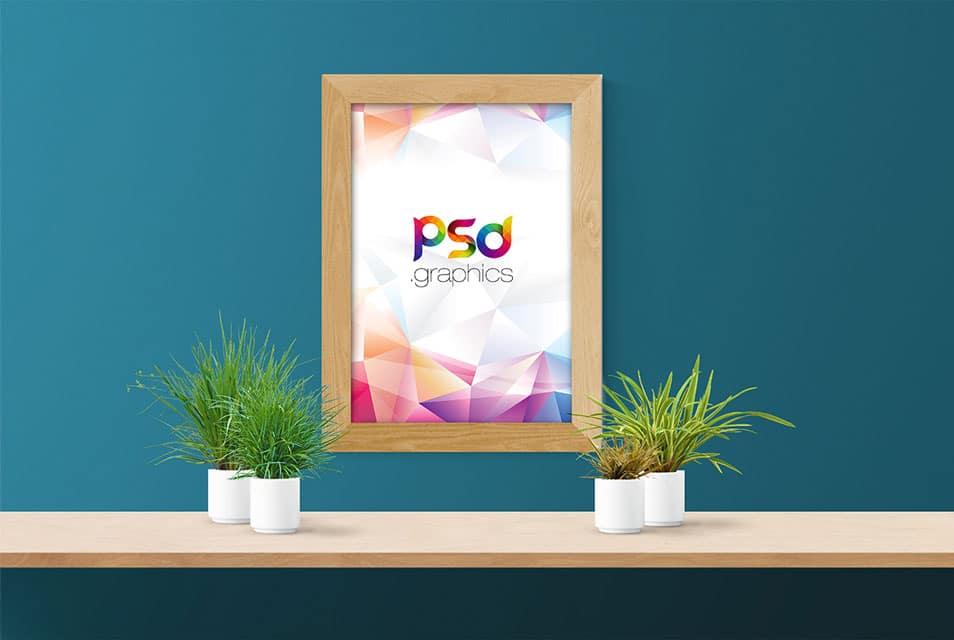 Download Wooden Wall Poster Frame Mockup Free PSD » CSS Author
