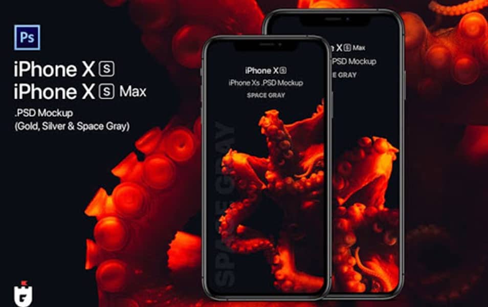 iPhone Xs PSD Mockup