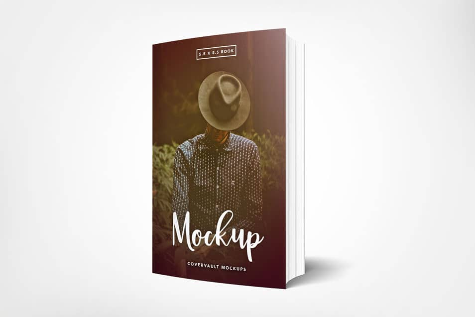 Download Free Photoshop Book Cover Mockup - Paperback Book PSD ...