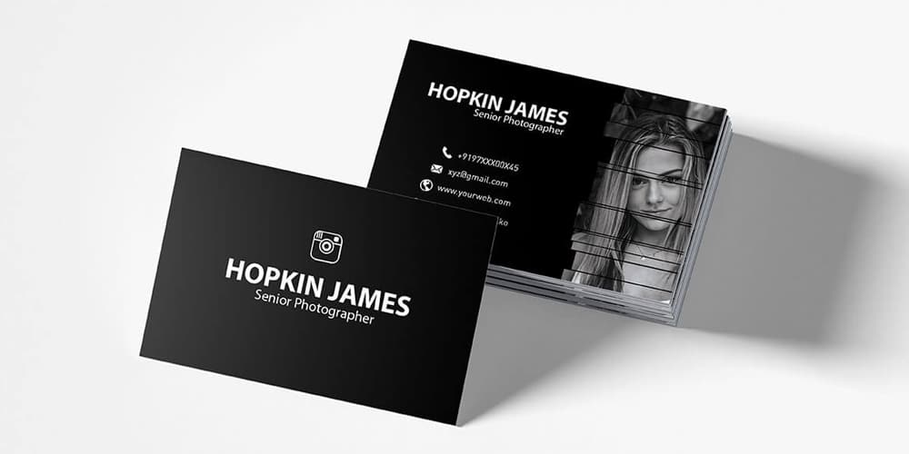 Corporate Photography Business Card PSD