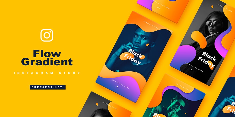 Flow Gradient Instagram Story Template​​​​​​​