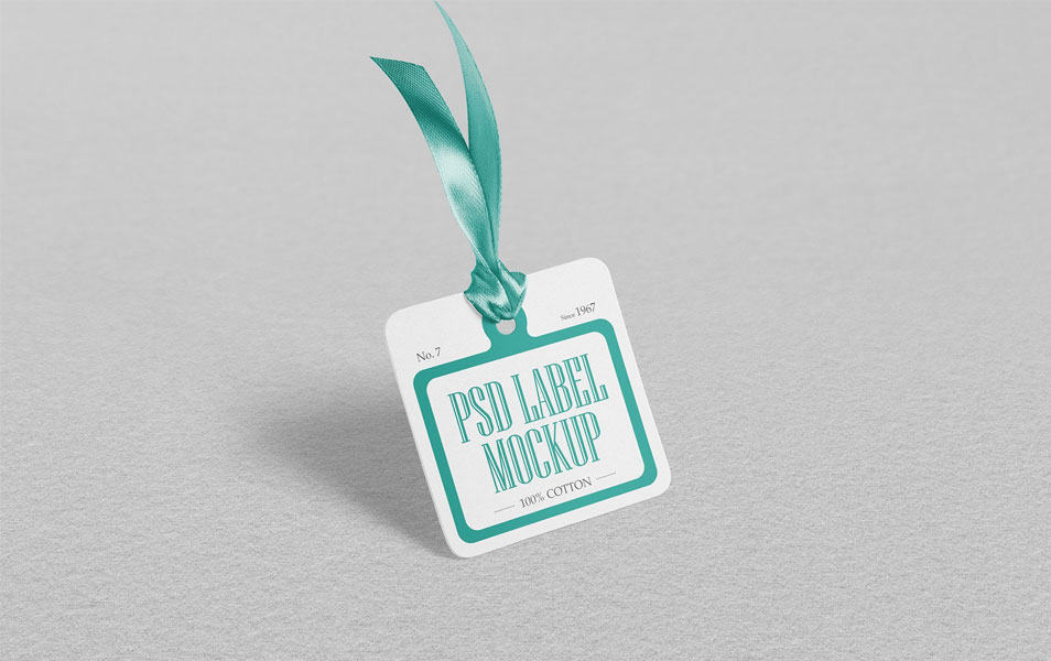 Download Free Cloth Tag Mockup PSD » CSS Author