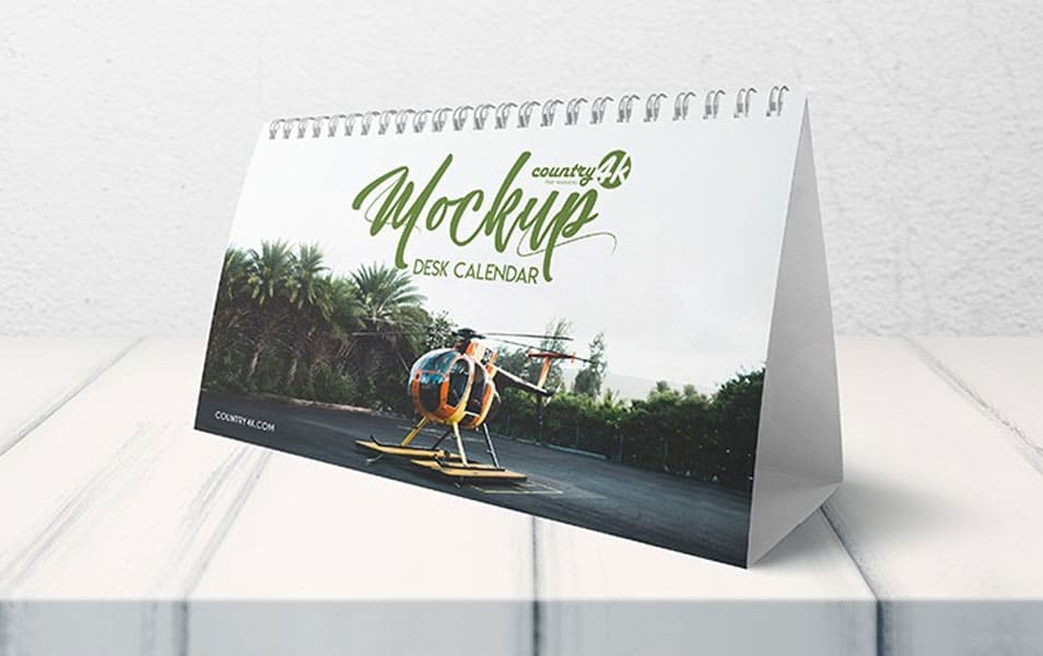 Free Desk Calendar MockUp In 4k » CSS Author