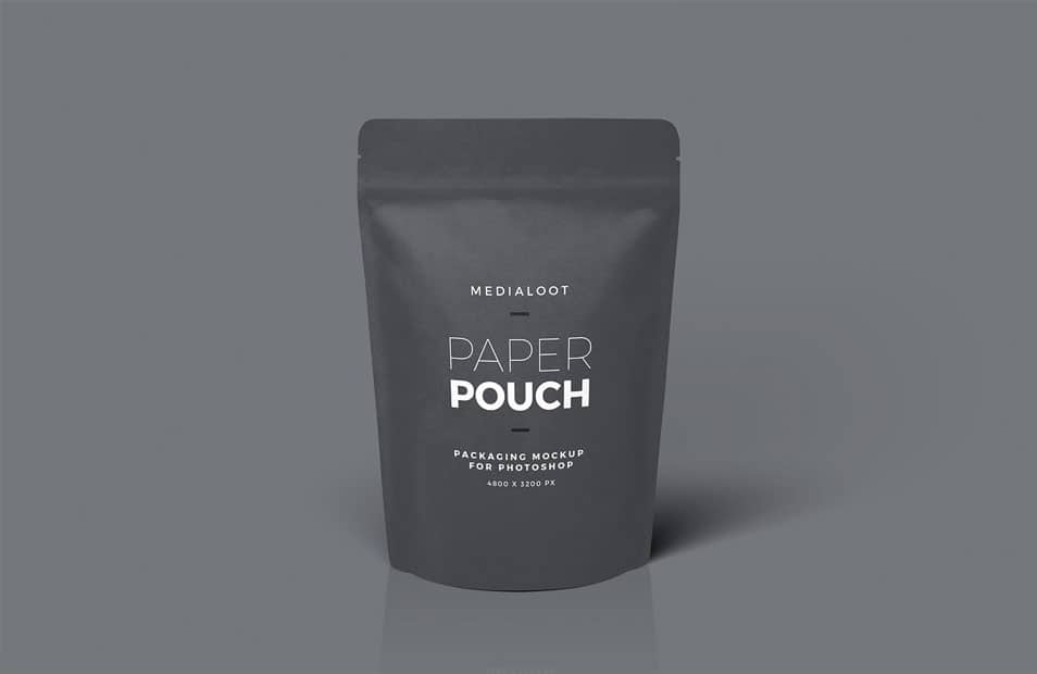 Download Free Paper Pouch Packaging Mockup » CSS Author