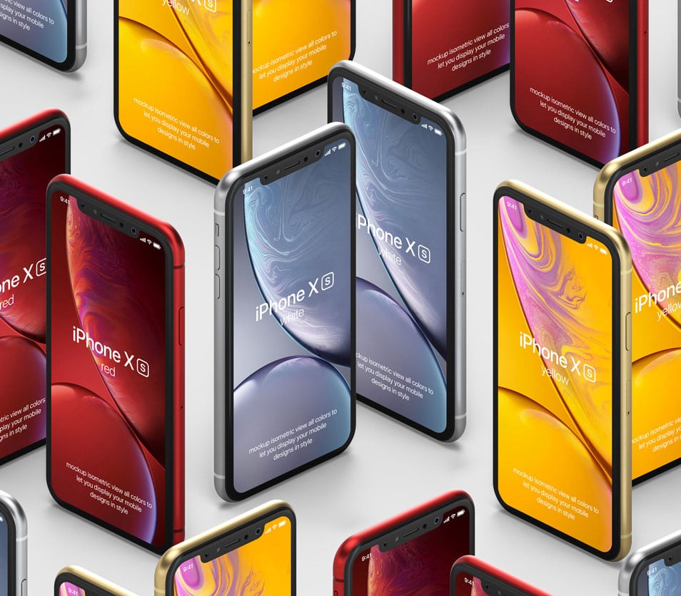PSD IPhone XR Mockup Isometric » CSS Author