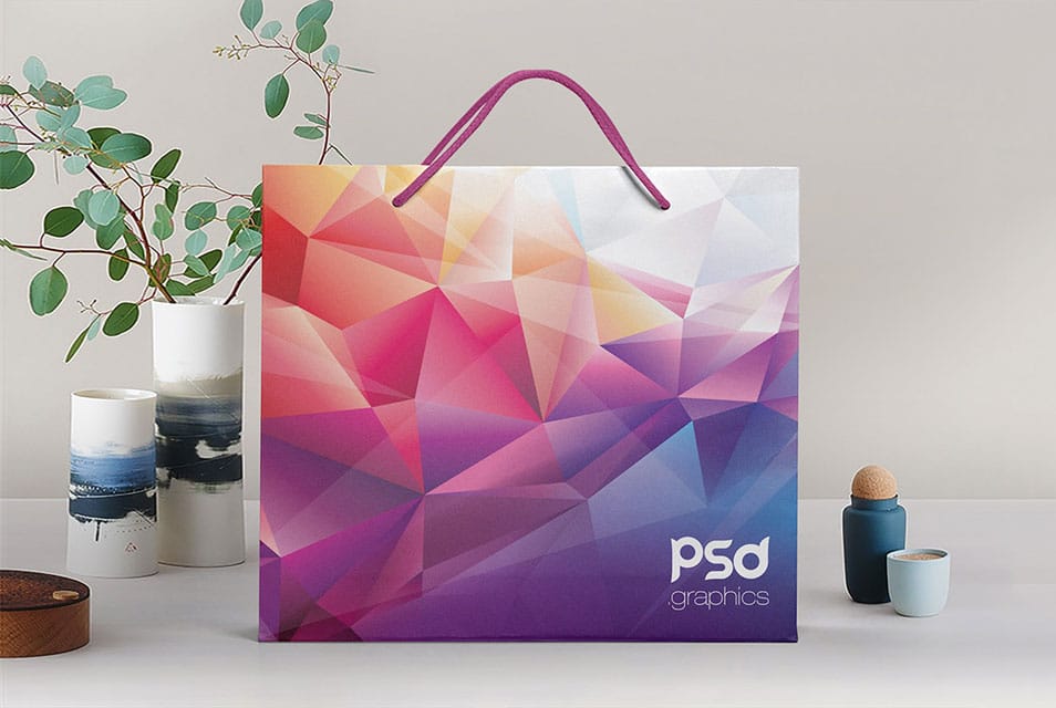 Shopping Paper Bag Mockup PSD » CSS Author