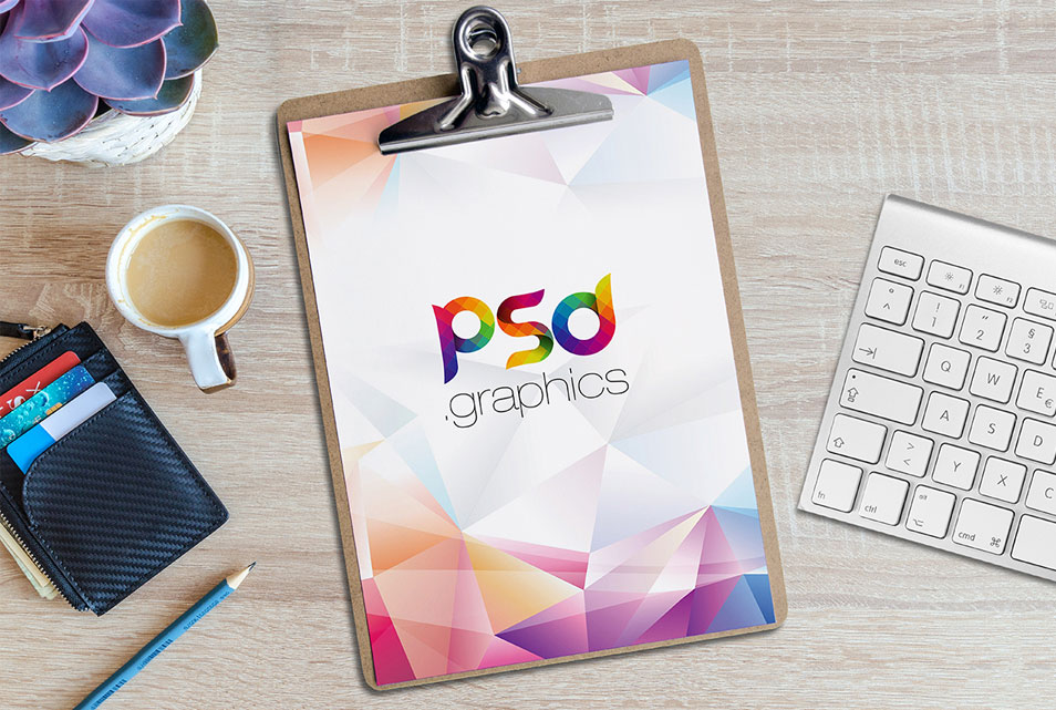 Download A4 Paper Clipboard Mockup PSD » CSS Author