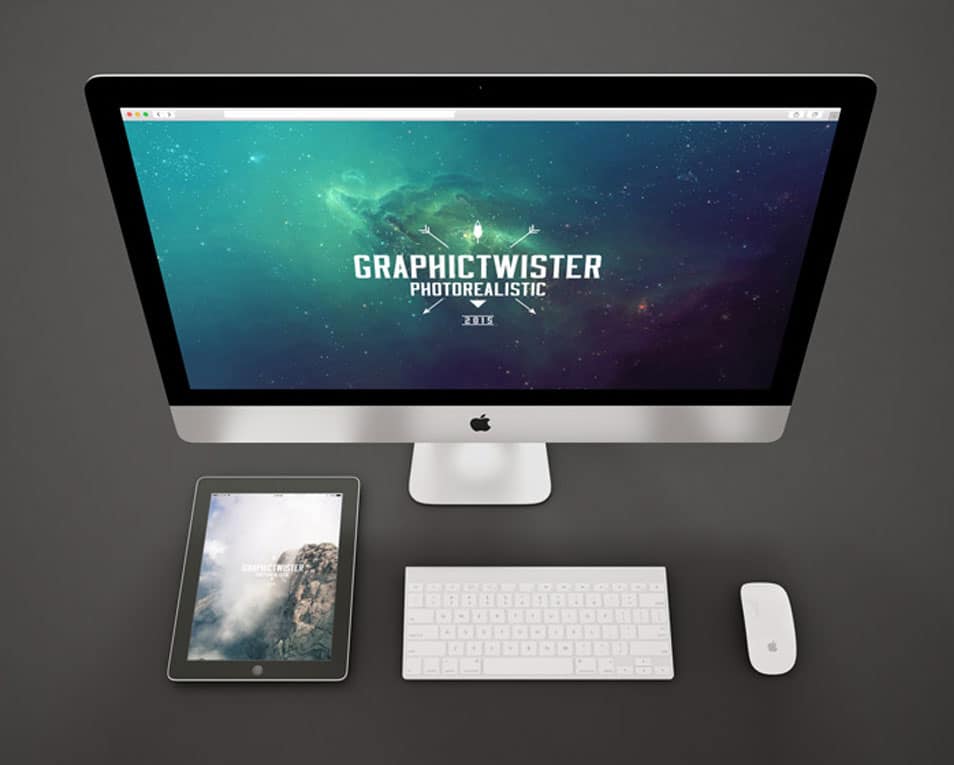Black IPad And IMac Mockup » CSS Author