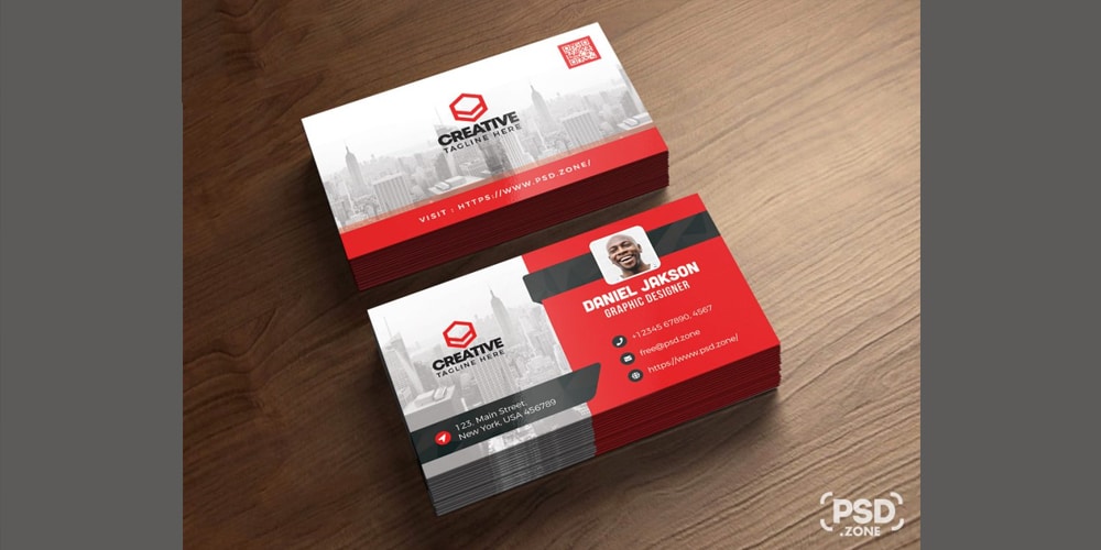 Corporate Business Card Template PSD