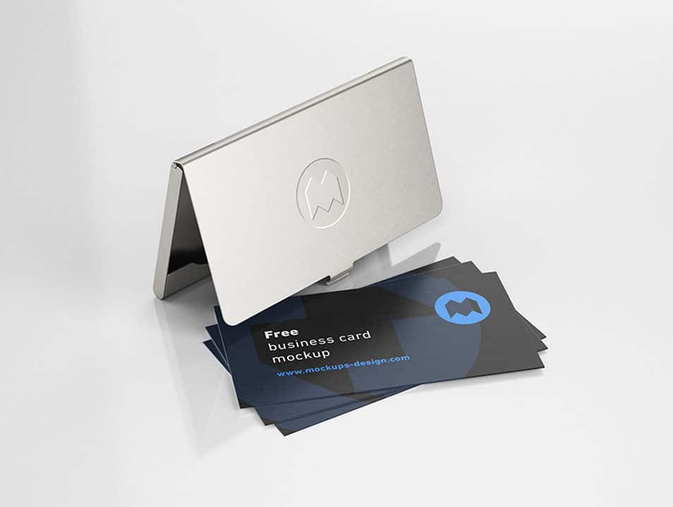 Download Free Business Card Holder Mockup » CSS Author