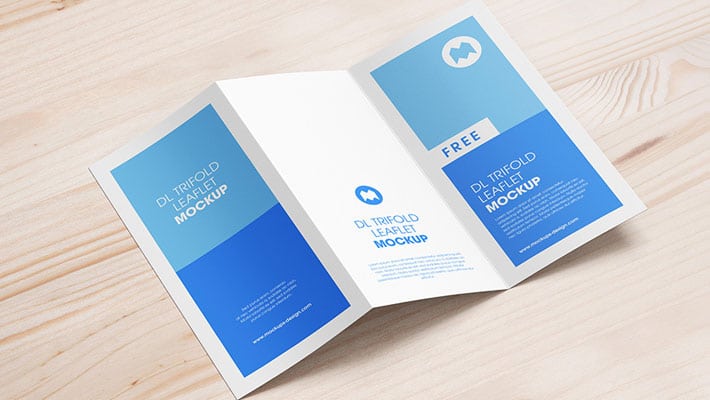 Download Free Trifold DL Leaflet Mockup » CSS Author