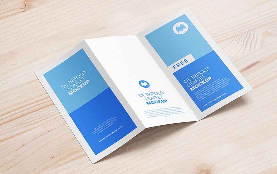Download Free Trifold DL Leaflet Mockup » CSS Author