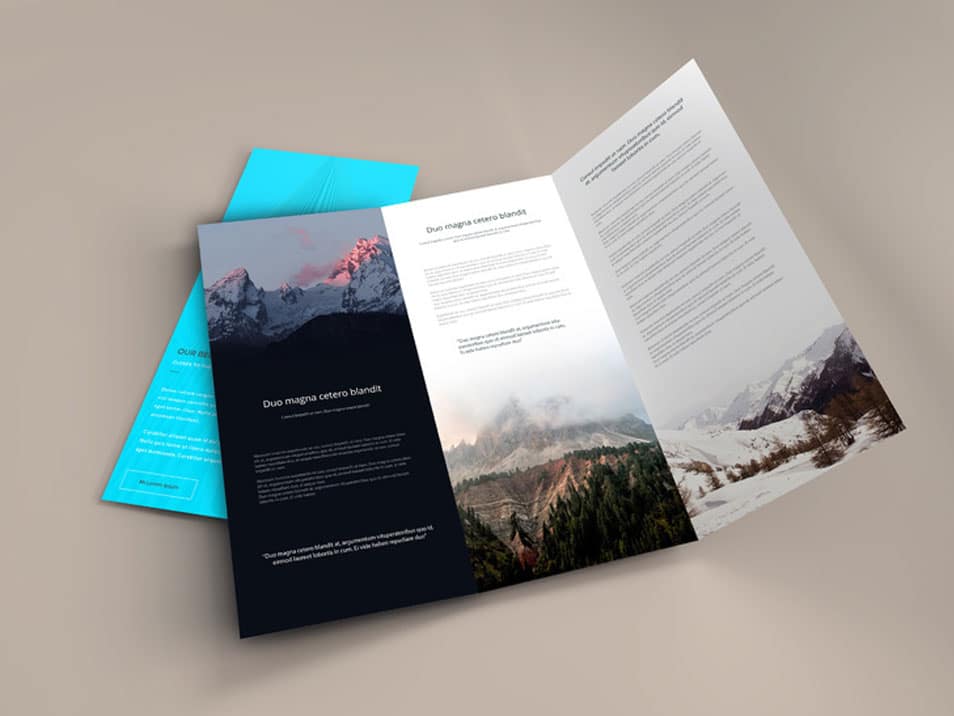 Download Trifold Brochure PSD Mockup » CSS Author PSD Mockup Templates