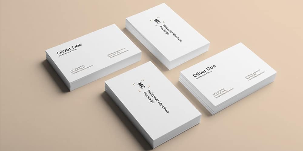 Download 100+ Free Business Card Mockups PSD » CSS Author