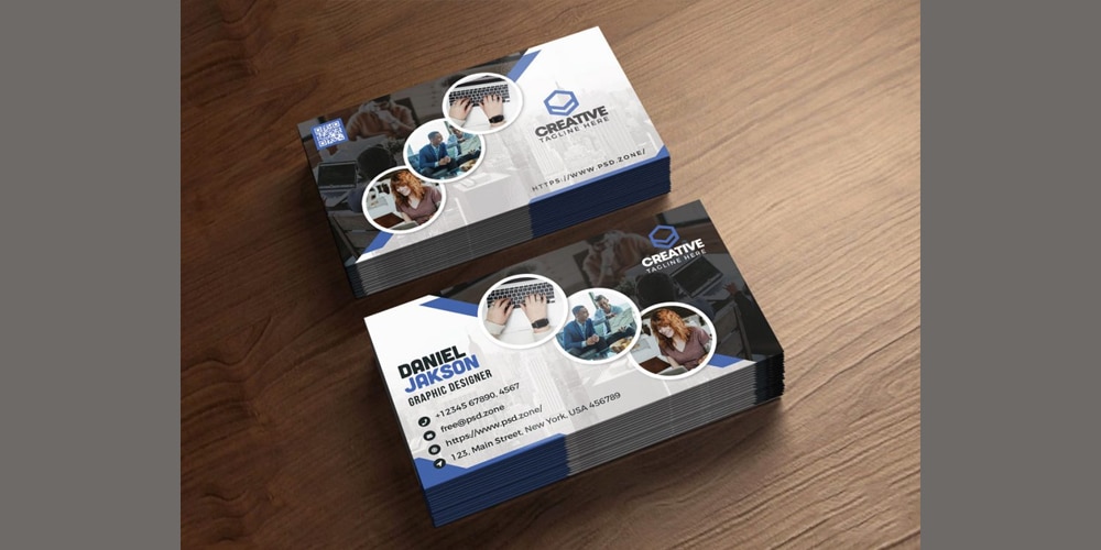 Corporate Business Card Template PSD