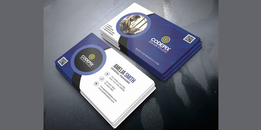 Customizable Business Cards Design PSD
