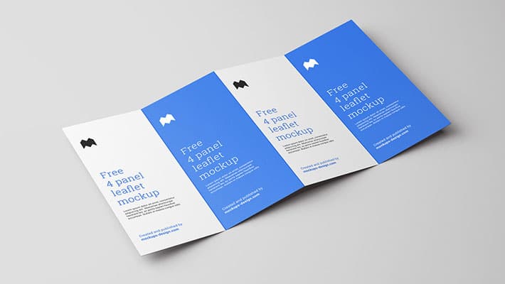 Download Free 4 Fold Leaflet Mockup » CSS Author