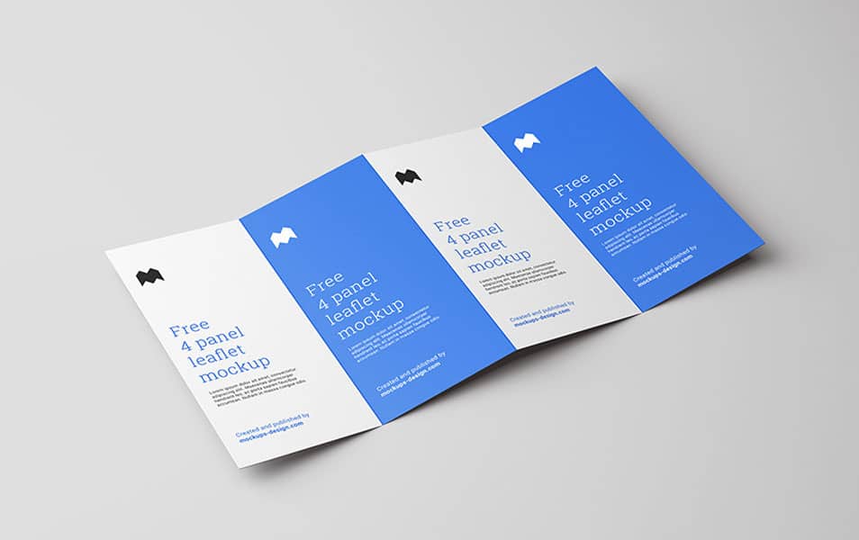 Download Free 4 Fold Leaflet Mockup » CSS Author