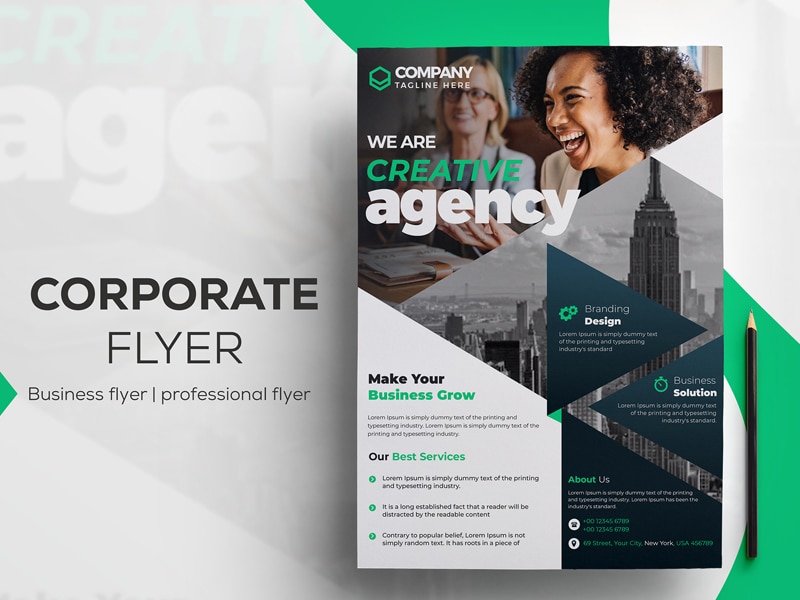 Free Psd Corporate Business Flyer Template Psd On Behance