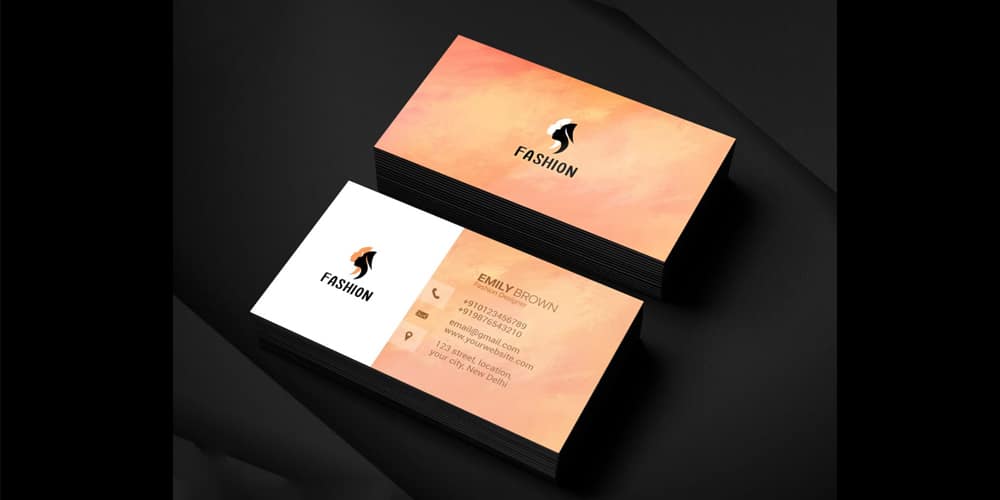 Free Fashion Designer Business Card PSD